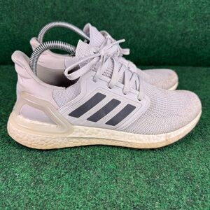 Adidas Womens Ultra Boost 20 EE4394 White Running Shoes Sneakers Size 8.5